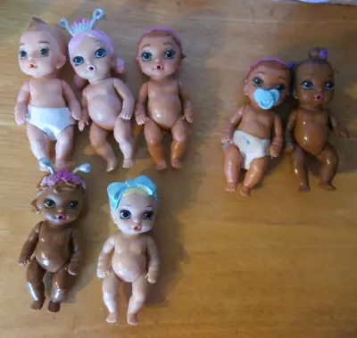 $29.99 • Buy BABY BORN MINI LOT 7 DOLLS 4  BOY GIRL LIGHT AND DARK SKIN Zapf Creations