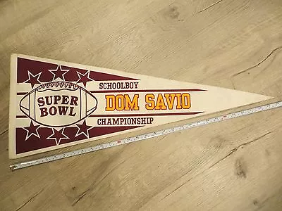 Dom Savio East Boston Massachusetts High School Mass MA Felt Pennant Flag Banner • $18.74