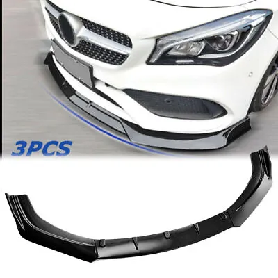 For Mercedes-Benz Front Bumper Lip Spoiler Splitter Trim Body Kit Carbon Fiber • $49.99