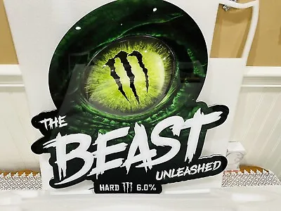 Brand New Monster Energy The Beast Unleashed Alcohol LED Lighted Sign • $249.99