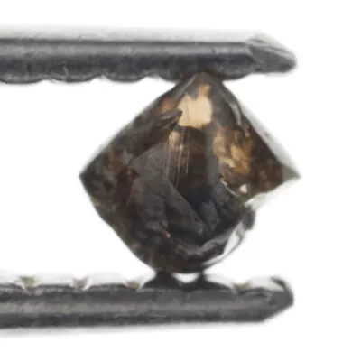 Octahedron Loose Natural Dark Brown 4.44X4.23X3.08MM 0.5 Carat Rough Diamond • $28