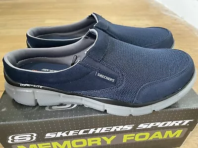 Skechers Men’s Equalizer Coast To Coast Mule UK9.5 Navy Blue/Dark Grey • £35