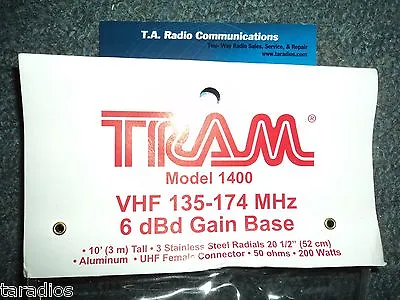 Tram 1400 VHF 2 METER BASE STATION  ANTENNA Radios HAM MURS Marine 136 - 174 Mhz • $161.95