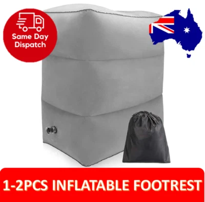 $14.99 • Buy 2 Pack Inflatable Foot Rest Pillow For Travel,Travel Accessories,Kids/Adults
