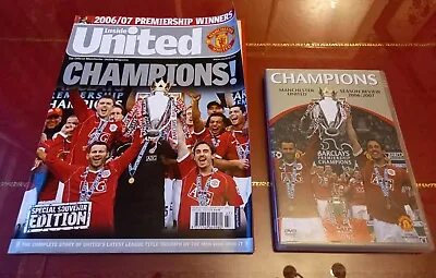 Manchester United Inside United Champions 2007 Magazine & Season Review DVD • £4