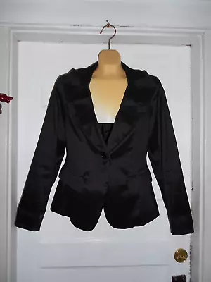 Colleen Lopez-My Favorite Things Women's  Black Lined Blazer/Jacket Size M EUC • $15.99