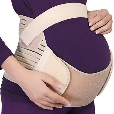 NeoTech Care Pregnancy Support Maternity Belt Back Belly Brace Beige Size LARGE • £16.38