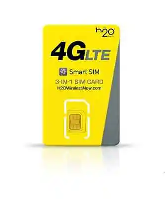 H2O Wireless SIM Card With 90 Days Of 20GB Data ($40 Plan) • $46.95