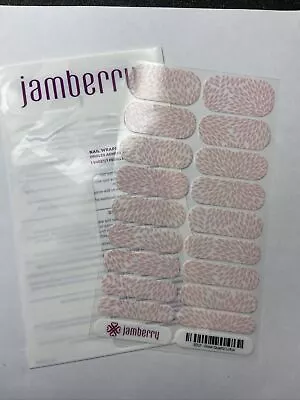 Jamberry Nail Wraps Full Sheet - Rose Quartz Lotus • $13