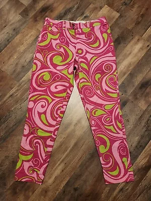 Loudmouth Pants Men's 34X30 Pink Green Golf Outdoors Colorful Casual • $39.99