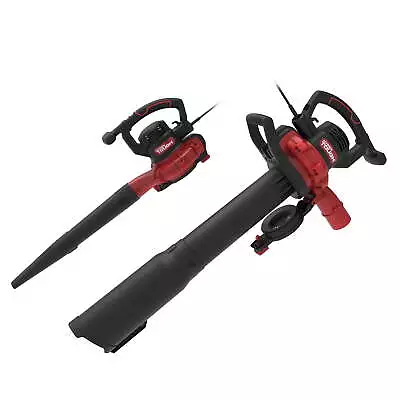 Electric Blower Vac Combo Outdoor 16:1 Mulching Ratio Metal Impeller 2Speeds Red • $56.70