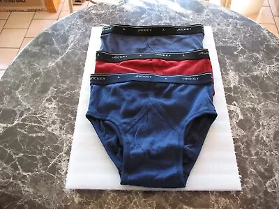 3 Men's Jockey Classic Low Rise Briefs Size: 36 - Nwop • $25