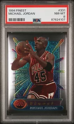 1994 Topps Finest Michael Jordan #331 - PSA 8 NM/MINT - Chicago Bulls HOF • $79.99