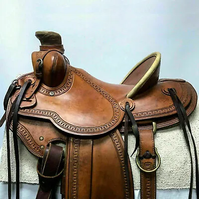 Western Saddle Roping Ranch Work Equestrian Trail Horse Wade Tree A Fork 10 -18  • $279