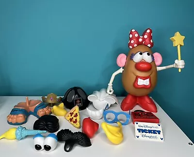 Mr. Potato Head Walt Disney World Parks Toy Lot 27 Pieces Mickey Ears Minnie Bow • $29.99