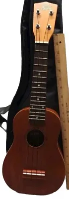 Rogue Fine Instruments Ukulele Soprano RU12 With Case 4 String 3 Tone Wood Tri • $39