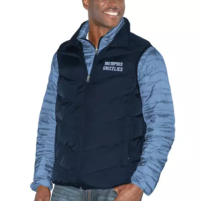 G-III Sports By Carl Banks Memphis Grizzlies 3-in-1 Vest/Jacket Set Blue Small • $48.74