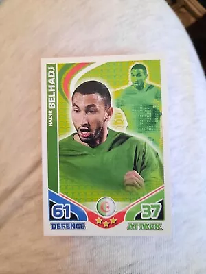 Match Attax World Cup 2010 Nadir Belhadj Algeria Base Card • £0.99