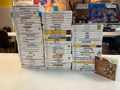 🎮 Nintendo Wii/Wii U Game Box With Cases Lot Assortment! $5.00-$15.00 🎮 • $8