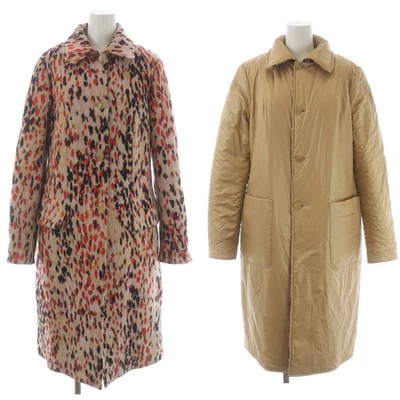 $831.33 • Buy Missoni Reversible Batting Coat Long Single All Over Pattern Wool 44 Xxl Beige R