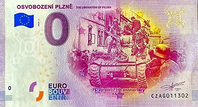 Ticket 0 Euro Osvobozeni Plzne Czech Republic 2020 Number Various • £7.56