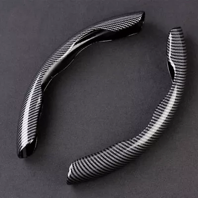 $13.49 • Buy 2x Non-Slip Car Steering Wheel Booster Cover Carbon Fiber Universal Accessories