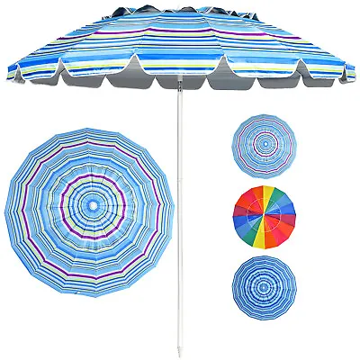 $60.39 • Buy 2.45M Outdoor Umbrella Potable Sun Shade Shelter Garden Patio Parasol Canopy