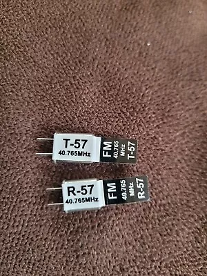 40MHz FM 40.765 MHz Crystals Matching Pair Xtals RX TX Transmitter Receiver Lt 2 • £7