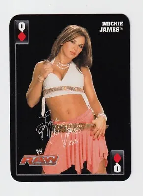 MICKIE JAMES 2007 WWE Superstars And Divas Playing Card Queen TNA Impact* • $14.99