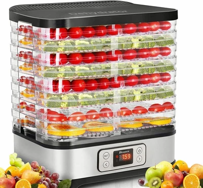 $78.19 • Buy 8-Tray Electric Food Dehydrator Commercial Fruit Jerky Beef Meat Dryer Machine