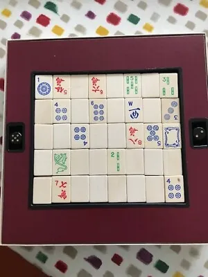 Mah Jong Set Of 144 Tiles In Box With Instructions • £20