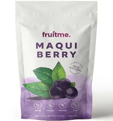 Fruit Me Organic Maqui Berry Powder 100g - Worlds Highest Antioxidant Rich Fruit • $20.69