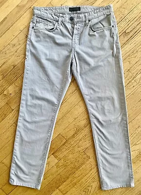 J Brand Kane Pale Gray Pants 97% Cotton Men’s Size 33 Made In California USA🇺🇸 • $12