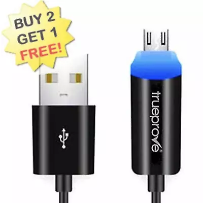 LED Lit Cable Barnes & Noble NooK BNRV200 BNTV250 COLOR Battery Charger Cord USB • $9.78