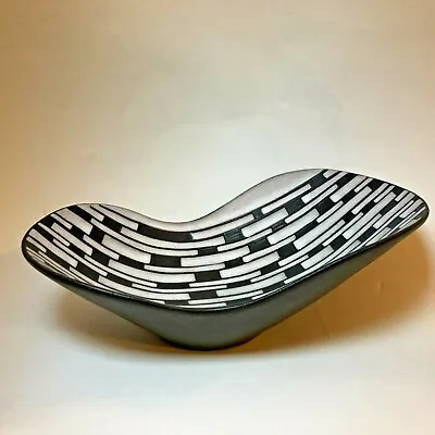 Graphic Danish Modern Tribal Bowl By Marianne Starck For Michael Andersen 1950s • $600