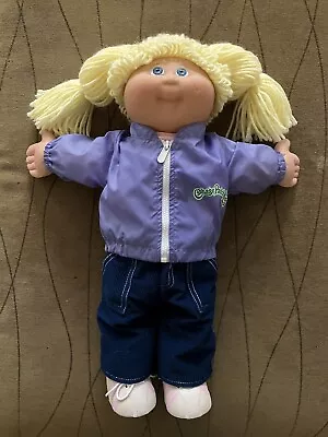 Cabbage Patch Kids Doll Blonde Hair Blue Eyes And Outfit 25th Anniversary • $24.99