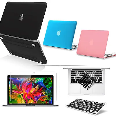Hard Rubberized Case + Keyboard Cover For Macbook Air Pro Retina 11  12  13  15  • $36.09