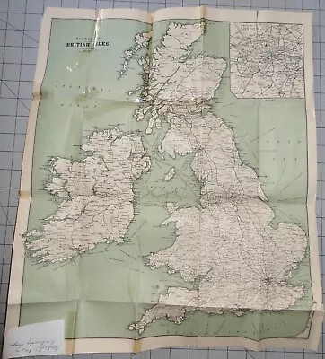 1907 British Isles Railway Map • $9.50