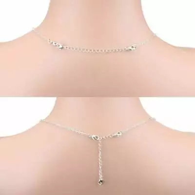 Silver Gold Brass Black Plated Chain Extender Extension Necklace Bracelet UK • £2.58