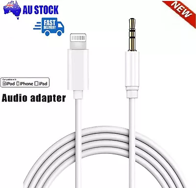 For IPhone To 3.5mm Aux Audio Adapter Cable Cord Jack IPhone 12 11 Pro 8 7 Plus • $6.49