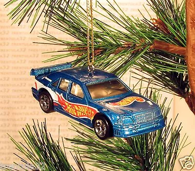 1997 MERCEDES C CLASS Race Car CHRISTMAS ORNAMENT Blue Racing XMAS • $10.99