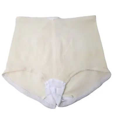 Vtg 50s 60s Unworn Girdle Shaper Panty Sz Large Made Cotton Gusset With Bow • $19.99