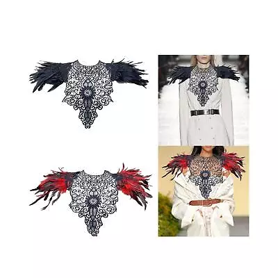 Women Artificial Feather Shrug Shawl Shoulder Wrap Christmas Costume Comfortable • $13.73