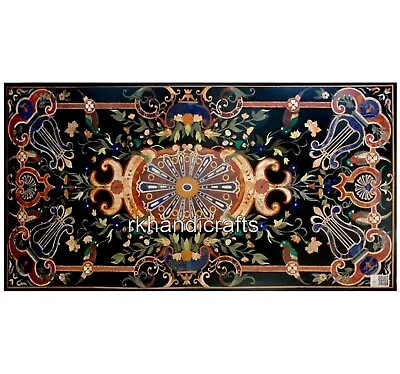 Kitchen Slab Inlaid With Semi Precious Stone Rectangle Marble Dining Table Top • $2797.14