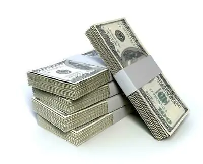 $44.99 • Buy MONEY STACKS GLOSSY POSTER PICTURE PHOTO BANNER Cash 100 Dollars Bills Usd 4206