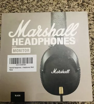 Marshall Monitor Over The Ear Corded Headphones - Black • $150