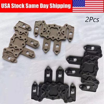 2Pcs Speed Clip Tactical Tank Top MOLLE Chest Hanger Hooks Gun Holster Adapter • $18.59