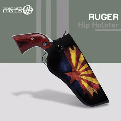 RUGER VAQUERO STAINLESS Holster 4.62  Barrel Hip Holster Graphic GG Gun Holster • $22.99