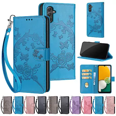 For Samsung Galaxy A54 A23 A15 A05S Pattern Leather Flip Stand Wallet Case+Strap • $12.49