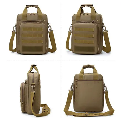 Tactical Molle Messenger Bag Hiking Sling Shoulder Crossbody Pack Laptop Handbag • $54.89